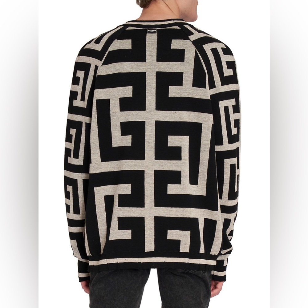 Balmain Large Monogram Sweater - Picture 2 of 8